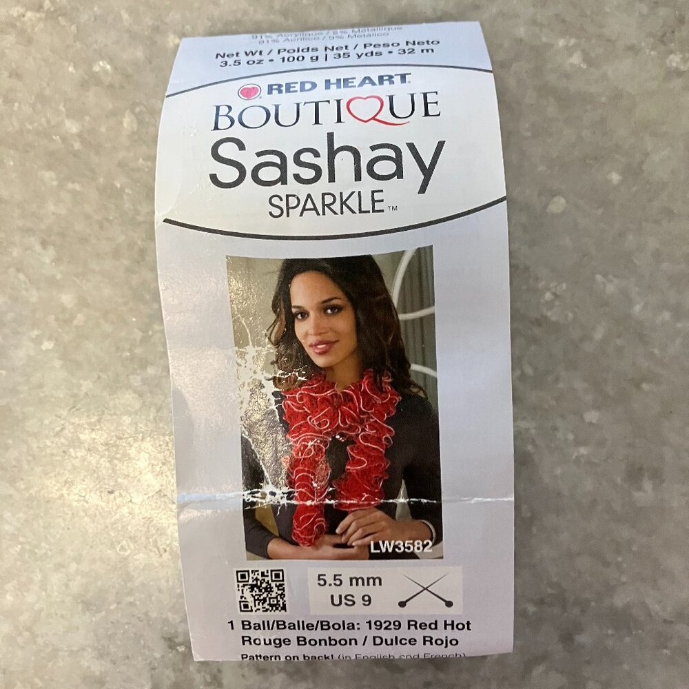 ❤️Sashay Sparkle Frilly Scarf Cream❤️ - Picture 6 of 6